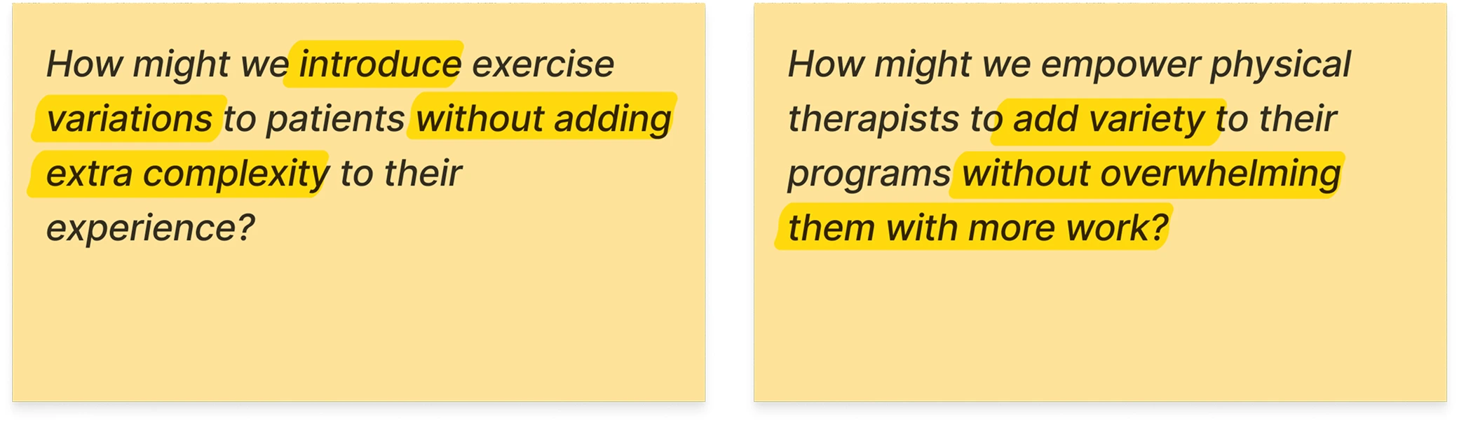 How might we questions